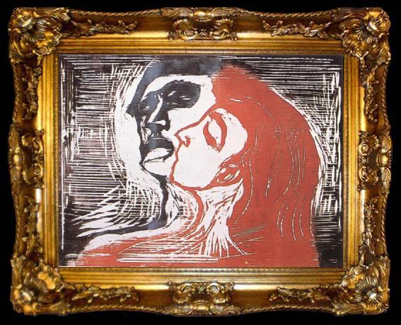 framed  Edvard Munch Male and female, ta009-2